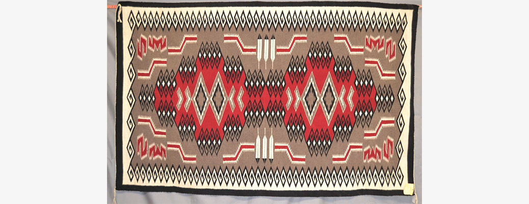 Navajo textile dust storm pattern
