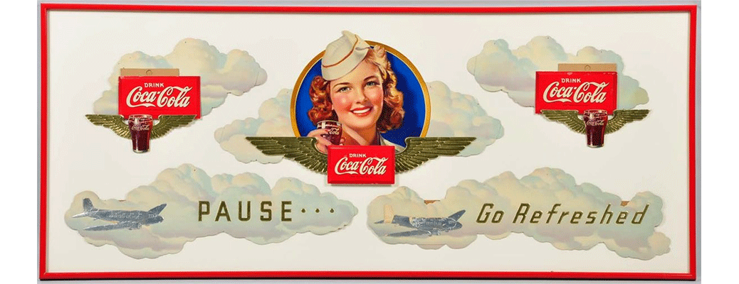 1941 Coca-Cola Rare Aviation Festoon