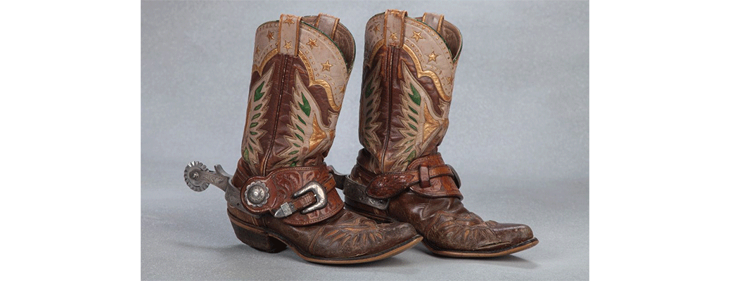 Roy Rogers' Eagle Boots and Bohlin Spurs