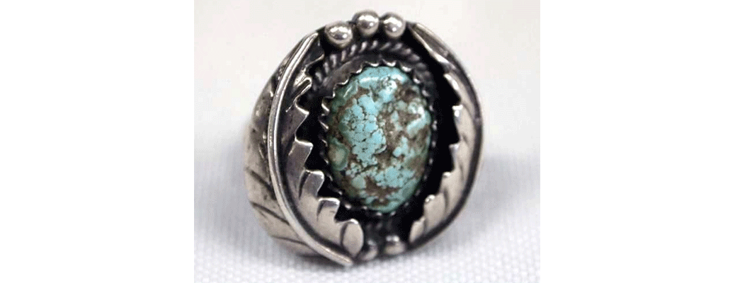 Navajo Sterling Silver and Turquoise Ring