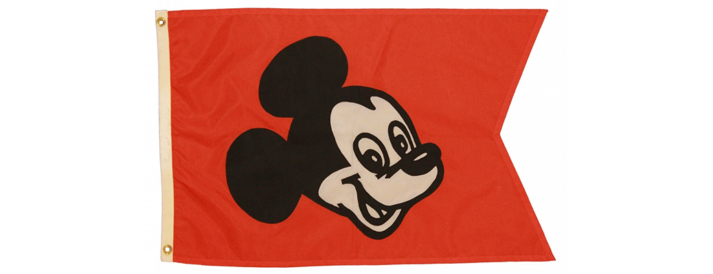 MICKEY MOUSE Entrance Flag 1970