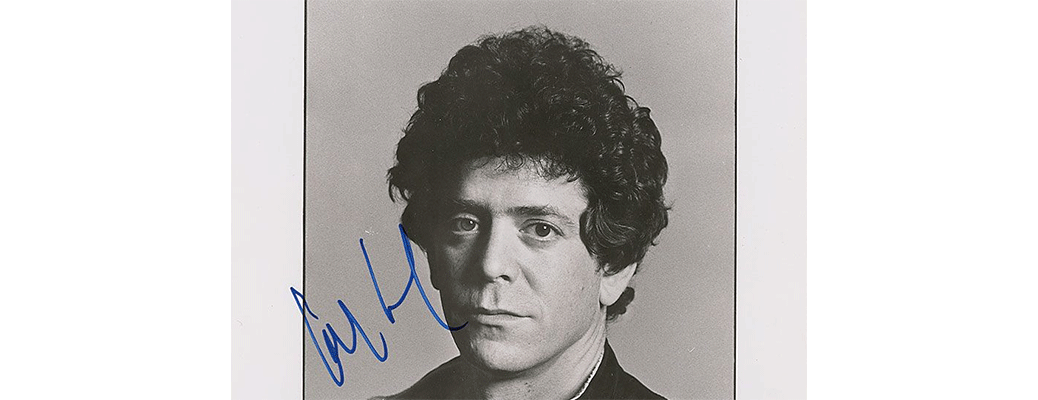 The tour gear of legend Lou Reed will be available to collectors.