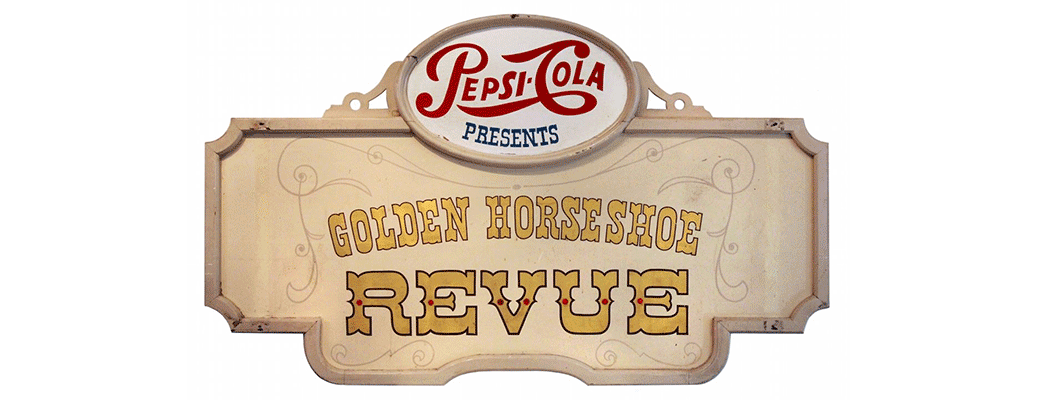 Original Golden Horseshoe Revue marquee sign